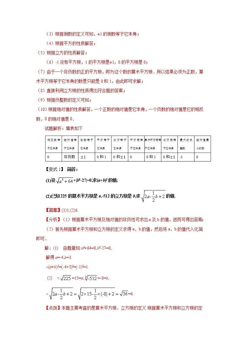 专题2.3 立方根（学案讲义）02