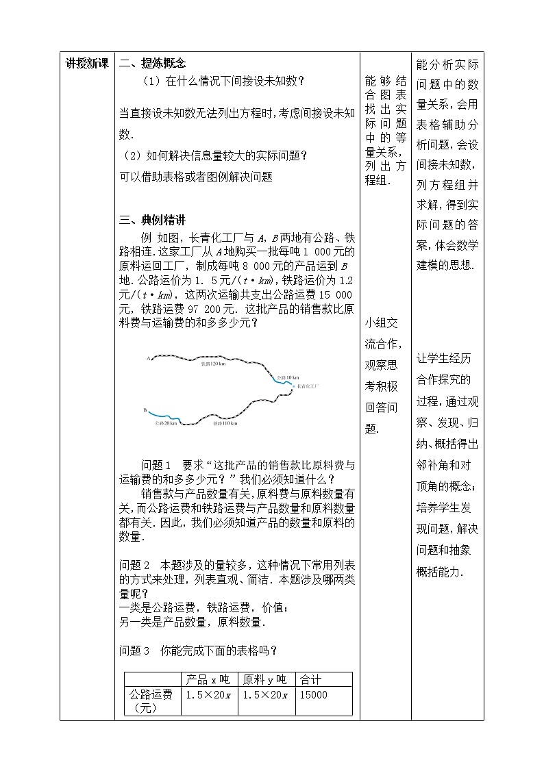 《8.3实际问题与二元一次方程组(第三课时)》精品教学方案第2页