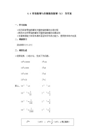 初中数学鲁教版 (五四制)六年级下册4 零指数幂与负整数指数幂第1课时学案