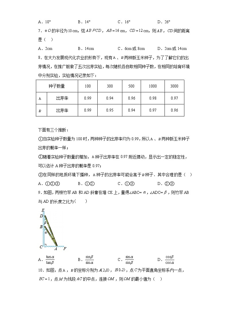 河南省南阳市宛城区第三中学2022-2023学年九年级上学期期末数学试题02