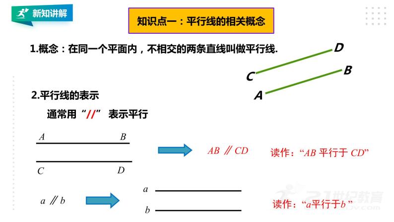 1.1 平行线 浙教版数学七年级下册课件04