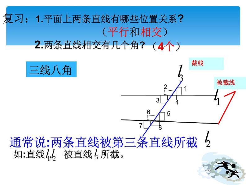 1.2 同位角、内错角、同旁内角 浙教版数学七年级下册课件第3页