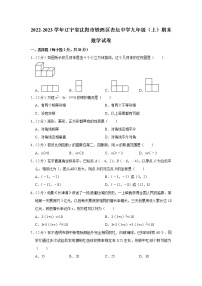 2022-2023学年辽宁省沈阳市铁西区杏坛中学九年级（上）期末数学试卷