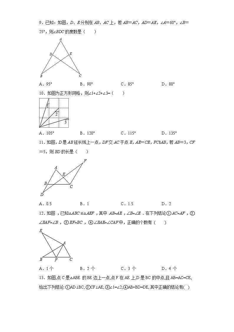 专题12.3 全等三角形判定与性质(专项训练)-2022-2023学年八年级数学上册《同步考点解读·专题训练》(人教版)第3页