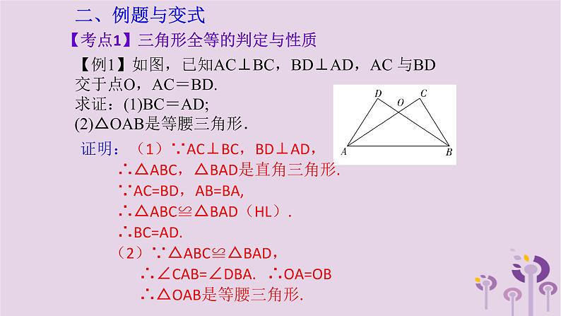 中考数学新导向复习第四章三角形第17课三角形全等课件(带答案)第3页