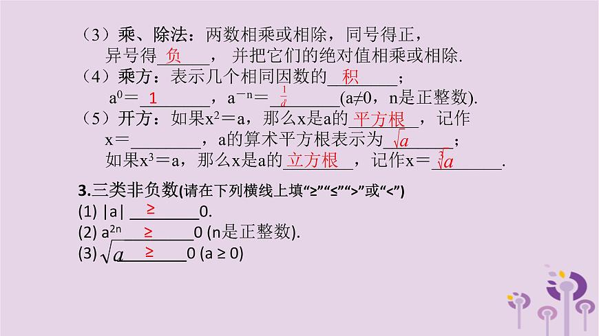 中考數(shù)學(xué)新導(dǎo)向復(fù)習(xí)第一章數(shù)與式第1課實數(shù)課件（帶答案）第3頁