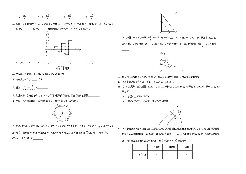 初中数学中考复习 (湖北卷)2020年中考数学第三次模拟考试-数学第2页