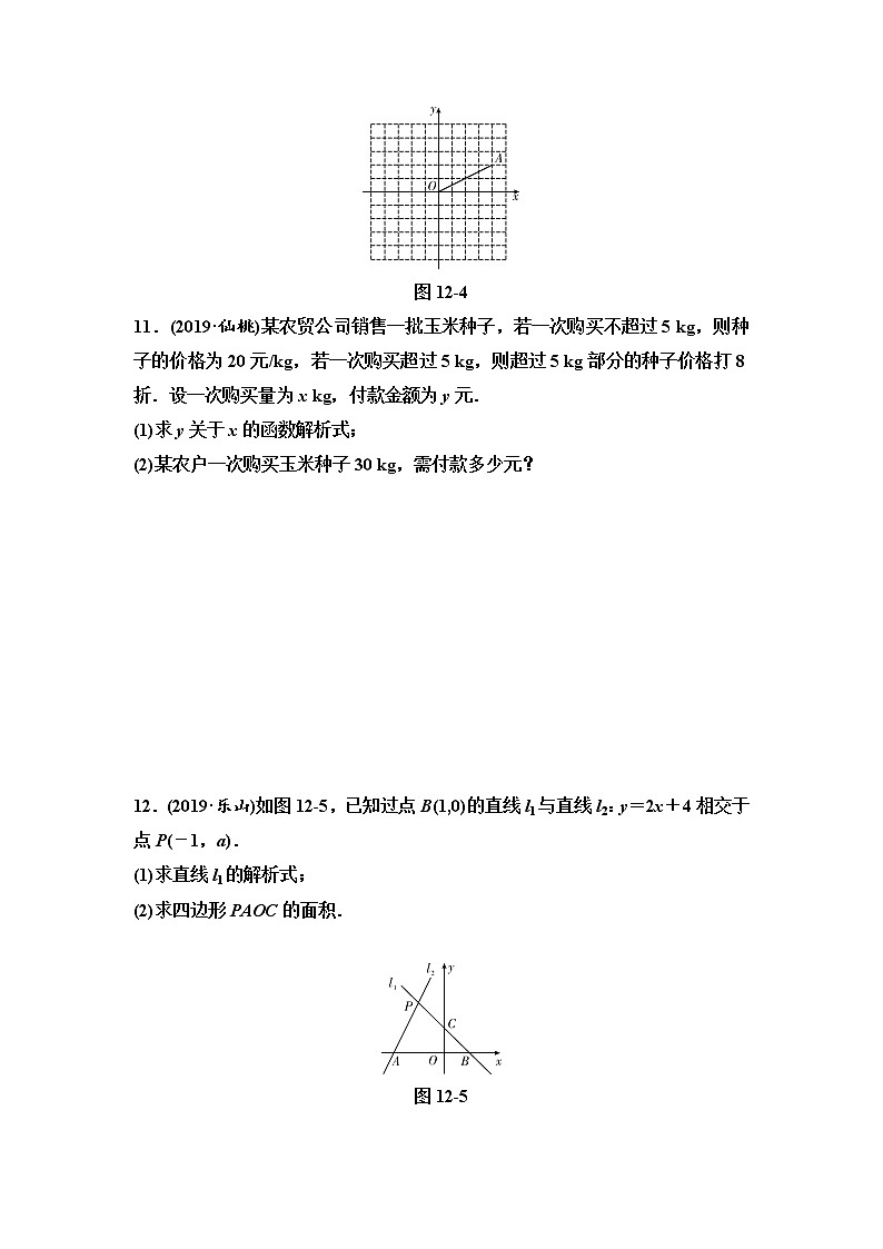 初中数学中考复习 第1部分 第4单元 第12课时 一次函数第3页