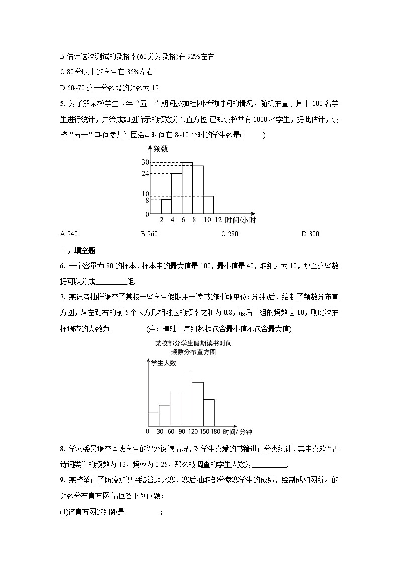 人教版数学 七下《10.2直方图》精品课件PPT+教学方案+同步练习02