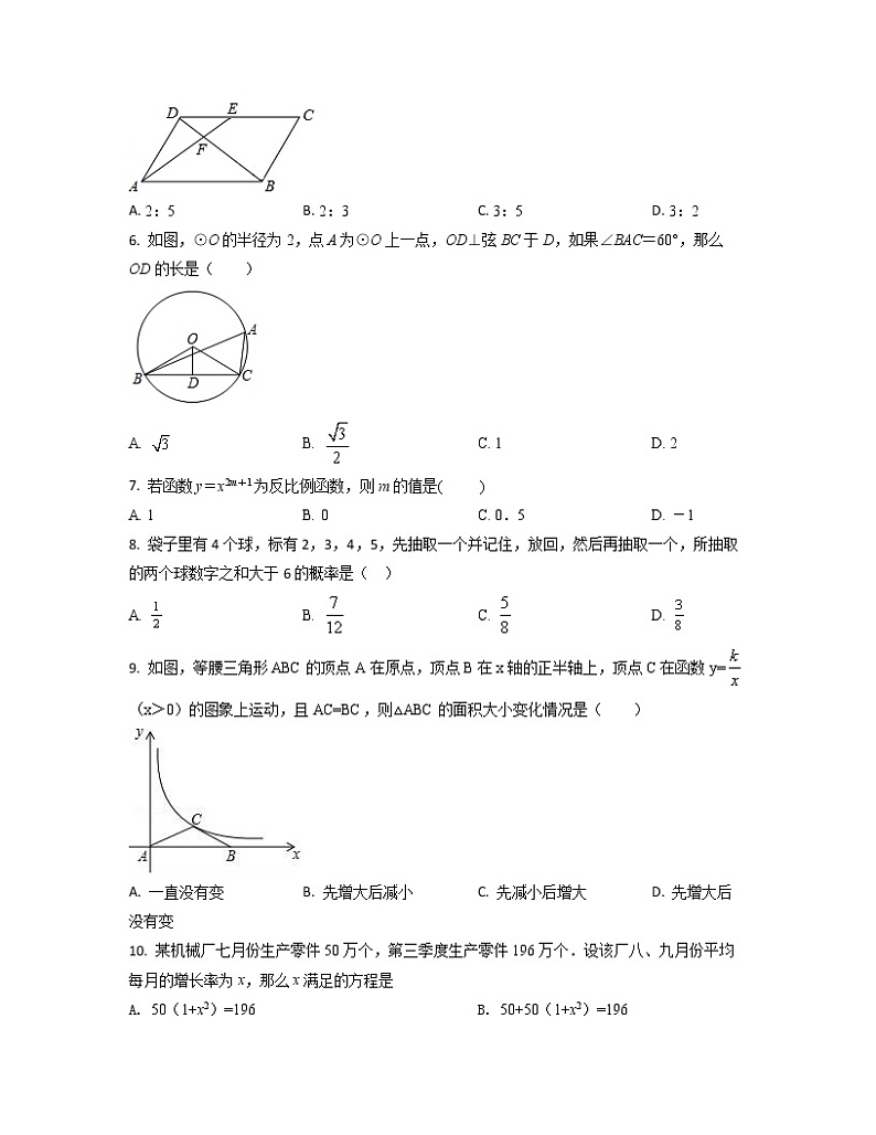2022-2023学年湖南省岳阳市中考数学专项突破仿真模拟试题(一模二模)含解析第2页