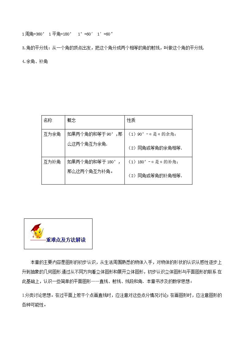 初中数学中考复习 专题04 几何图形初步(原卷版)第2页