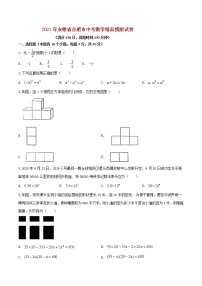 初中數(shù)學(xué)中考復(fù)習(xí) 專題05(安徽專用)(原卷版)-2021年31個(gè)地區(qū)中考數(shù)學(xué)精品模擬試卷