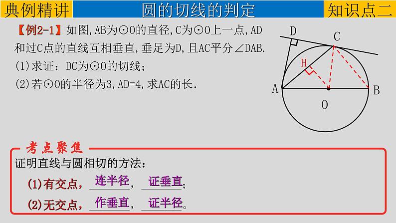 初中数学中考复习 专题6 2 与圆有关的位置关系-2022年中考数学第一轮总复习课件(全国通用)07