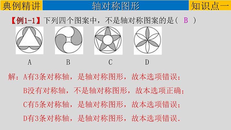 初中数学中考复习 专题7 3 轴对称与中心对称-2022年中考数学第一轮总复习课件(全国通用)03