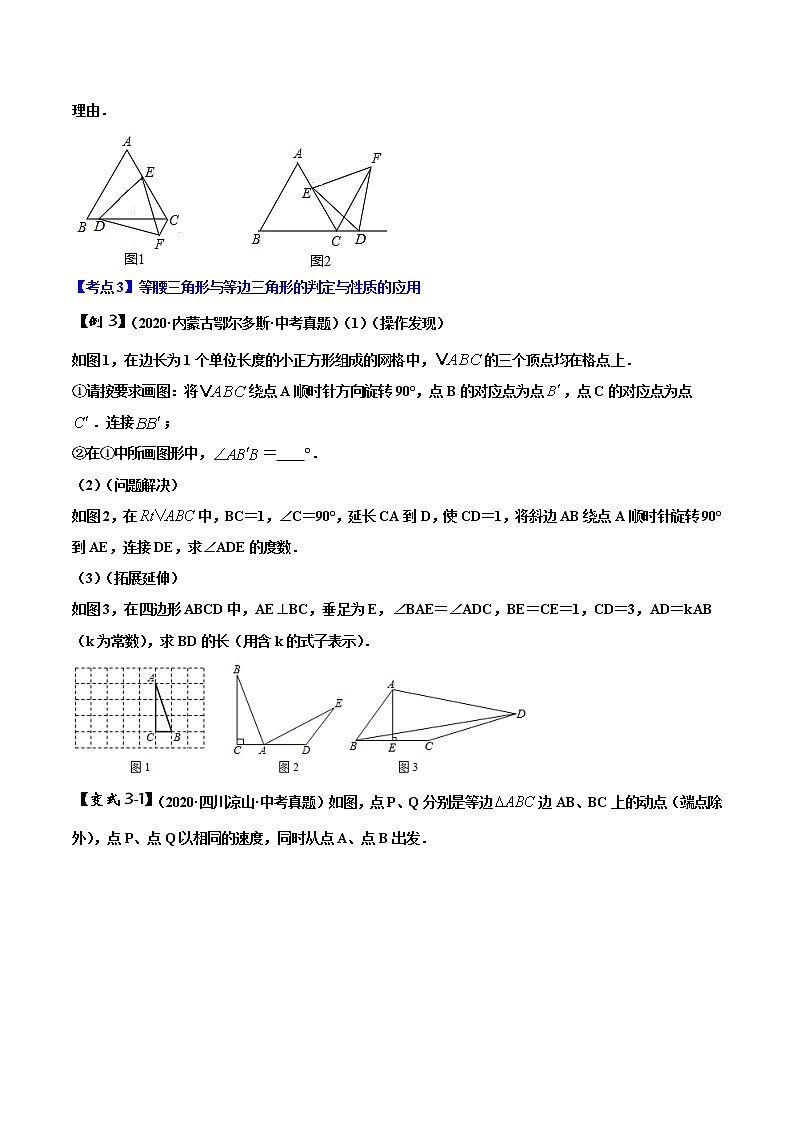 初中数学中考复习 专题10 三角形问题(原卷版)第3页