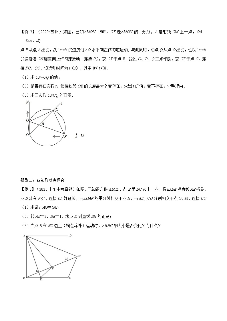 初中数学中考复习 专题41 几何问题（1）之动点问题【热点专题】（原卷版）02