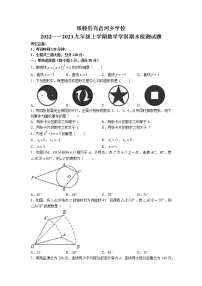 黑龍江省綏化市綏棱縣克音河學(xué)校2022-2023學(xué)年九年級(jí)(五四學(xué)制)上學(xué)期期末考試數(shù)學(xué)試題