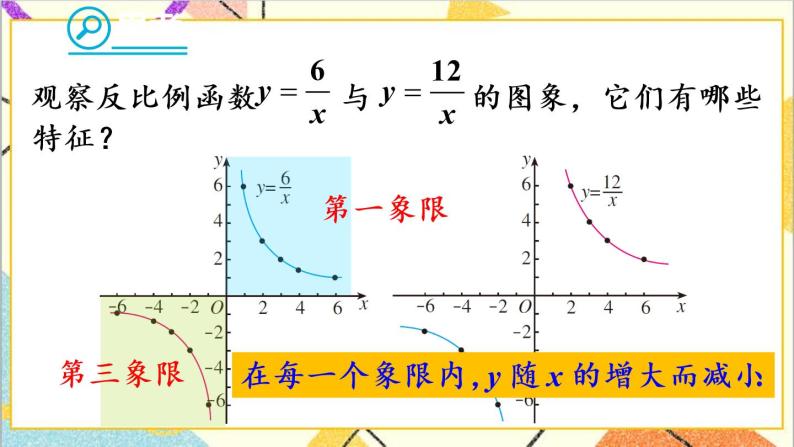 26.1.2  第1课时 反比例函数的图象和性质（1）课件+教案+导学案07