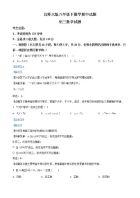北师大版八年级下数学期中试题含答案