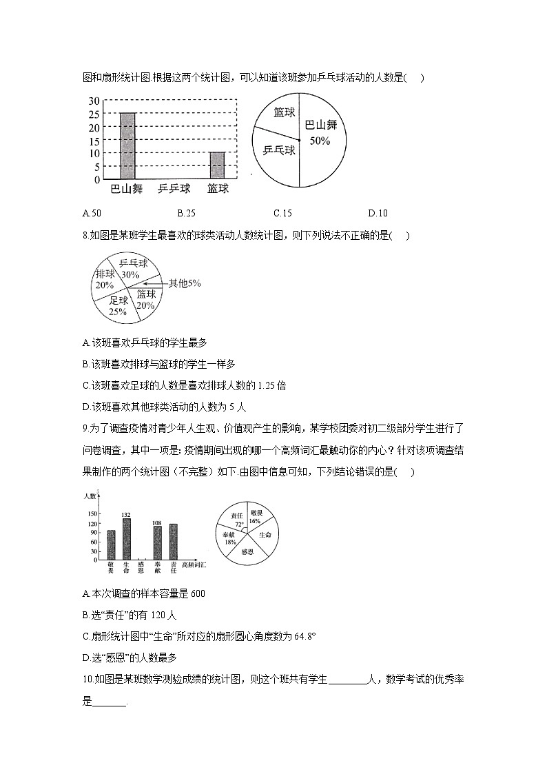 18.3 数据的整理与表示 冀教版八年级下册同步课时作业(含答案)第3页