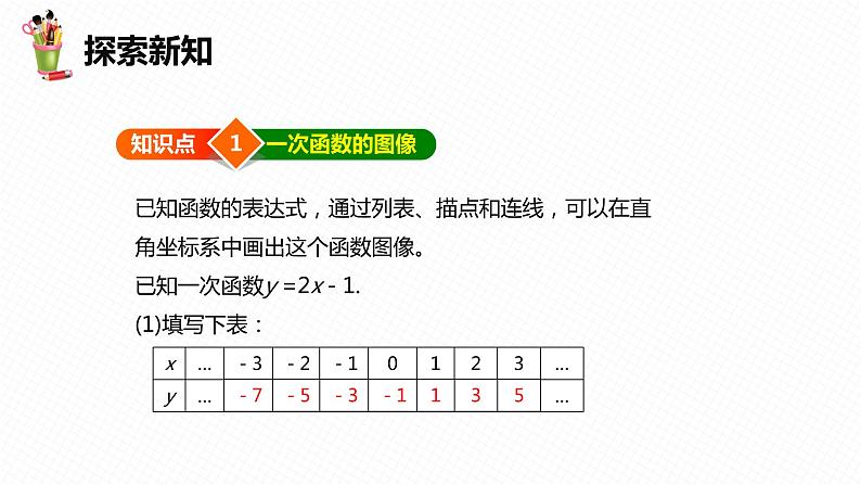 21.2 一次函数的图像和性质 第一课时-八年级数学下册课件(冀教版)06