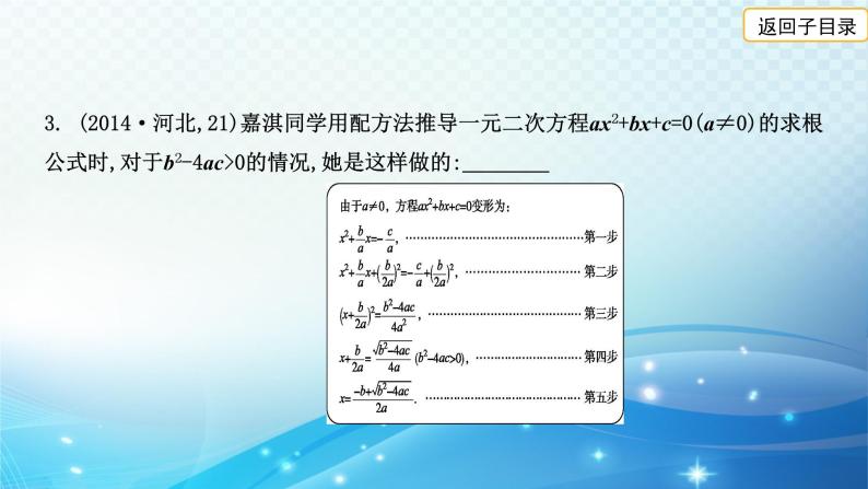 2023年河北省中考数学复习全方位第9讲 一元二次方程及其应用 课件04