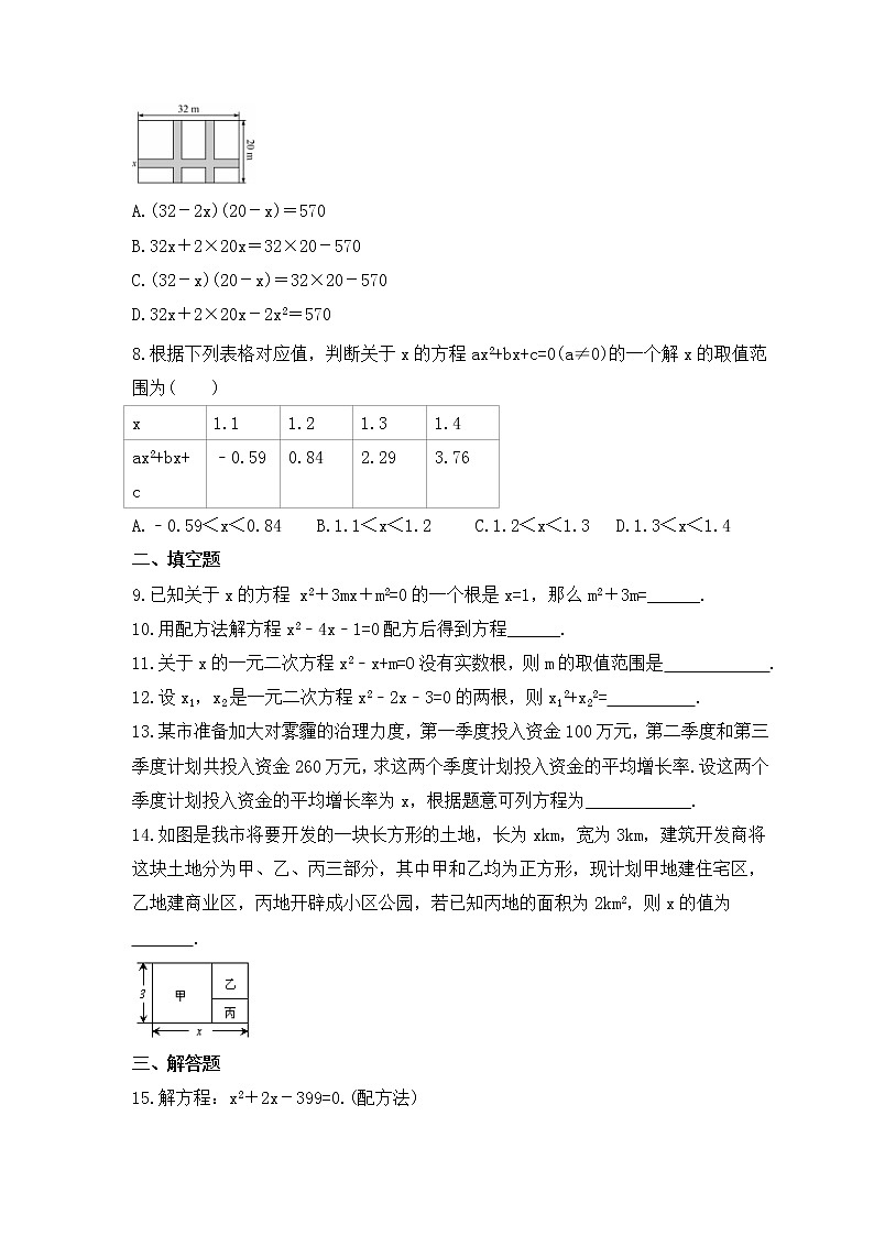 中考数学一轮复习知识梳理《一元二次方程》练习 (含答案)第2页