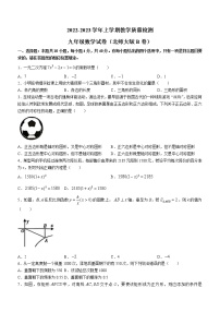 福建省漳州市2022-2023学年九年级上学期教学质量检测（北师大）数学试卷(B卷)(含答案)