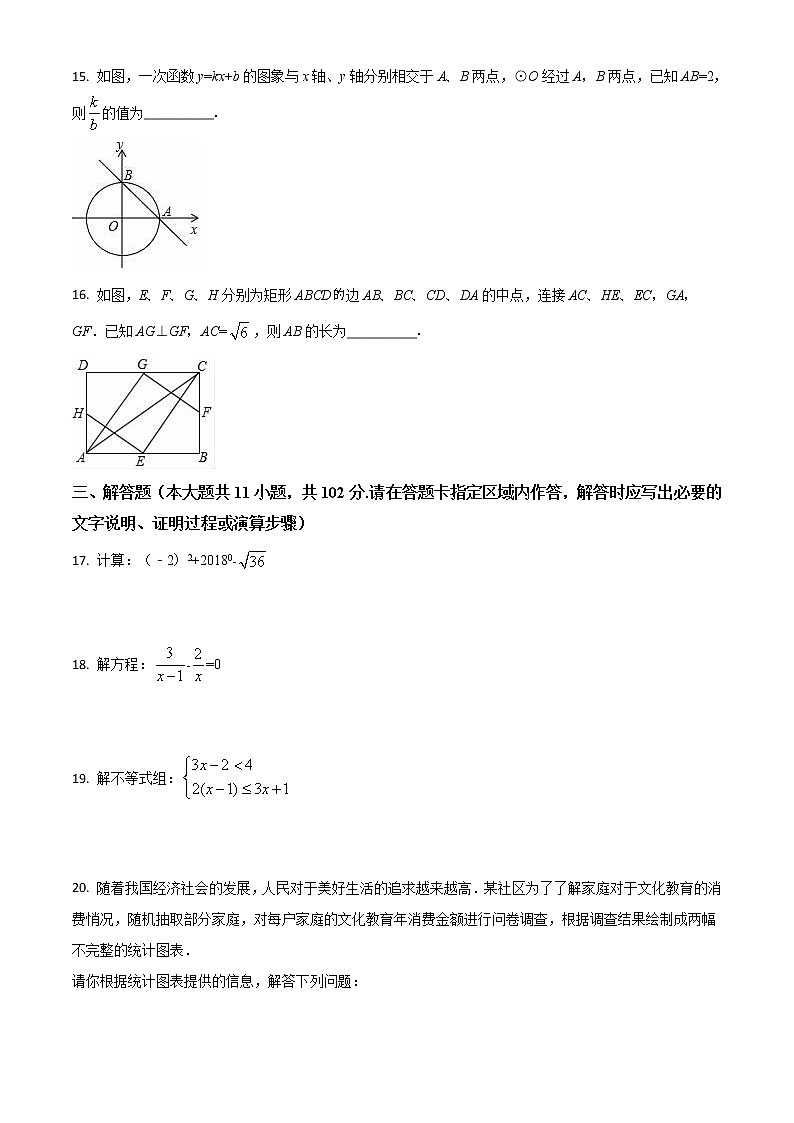 2018年江苏省连云港市中考数学试题(空白卷)第3页
