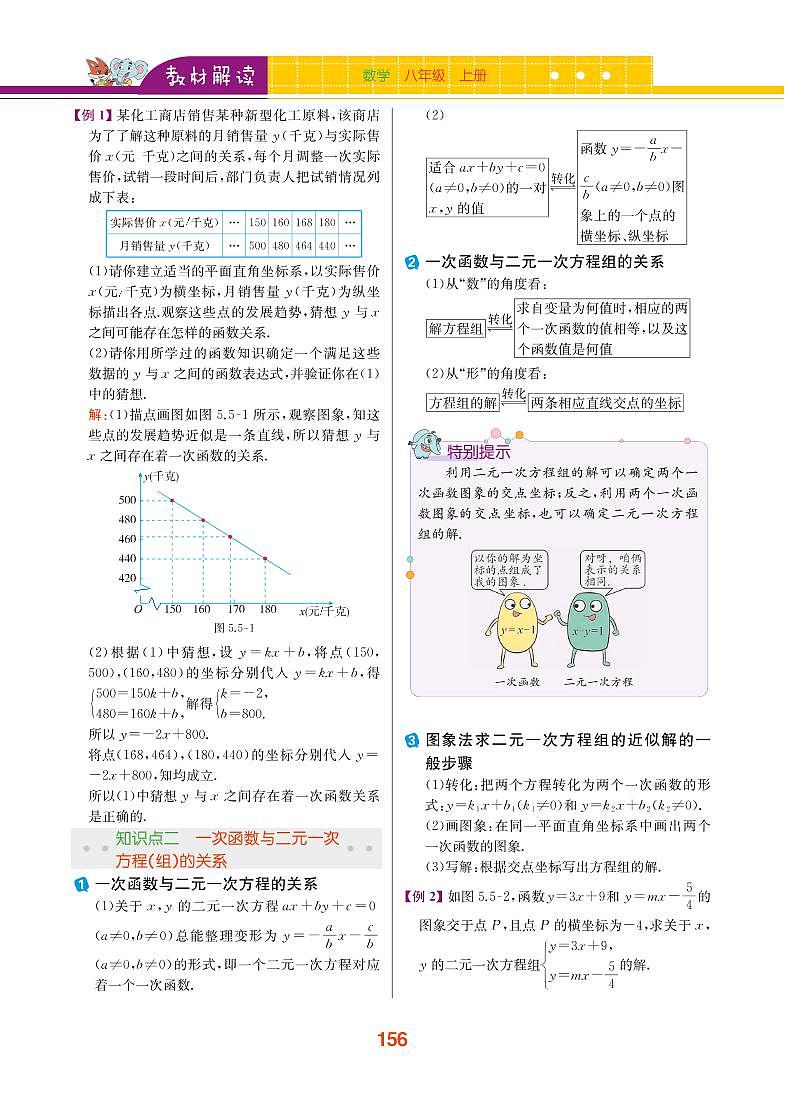 【教材解读】浙教版数学八年级上册 第5章 一次函数 5.5 一次函数的简单应用 试卷02