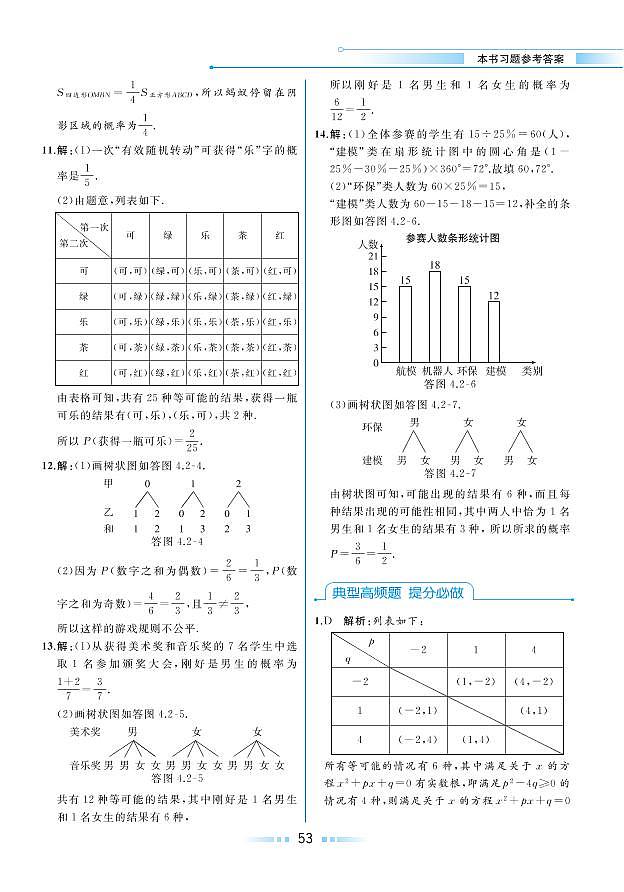 第4章 概率 4.2 概率及其计算(本书习题参考答案)第3页
