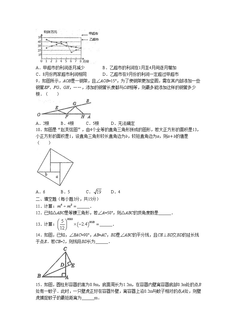 河南省南阳市宛城区2022-2023学年八年级上学期期末数学试题02