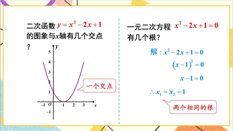 2.5.1 二次函数与一元二次方程的关系 上课课件+教案+习题课件07