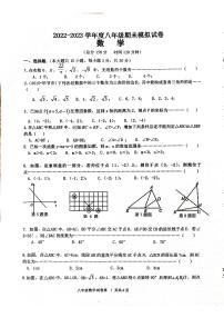 江苏省宿迁市沭阳县2022-2023学年上学期八年级期末模拟数学试卷