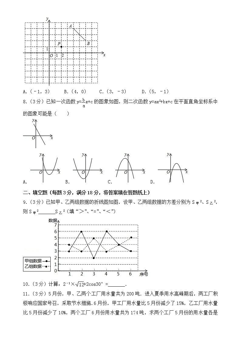 2018年青岛市中考数学试卷【含答案】02