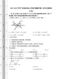 2022-2023学年广东省东莞市七年级下册数学第一次月考模拟卷（AB卷）含解析