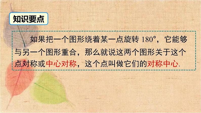 北师大版数学八年级下册 3.3 中心对称 课件第5页
