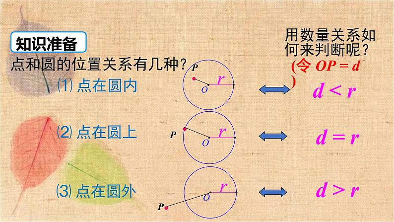 北师大版数学九年级下册 3.6 第1课时 直线和圆的位置关系及切线的性质 课件02