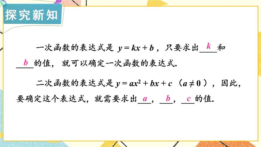 1.3 不共線(xiàn)三點(diǎn)確定二次函數(shù)的表達(dá)式 課件第2頁(yè)