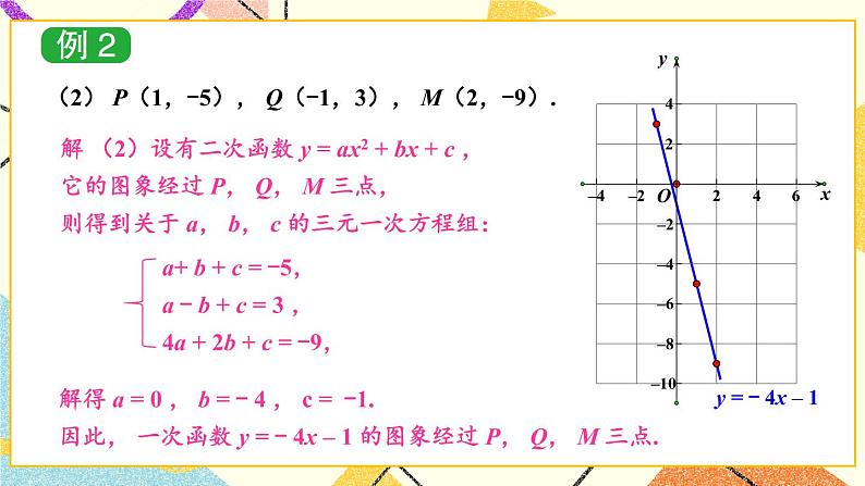 1.3 不共线三点确定二次函数的表达式 课件+教案05