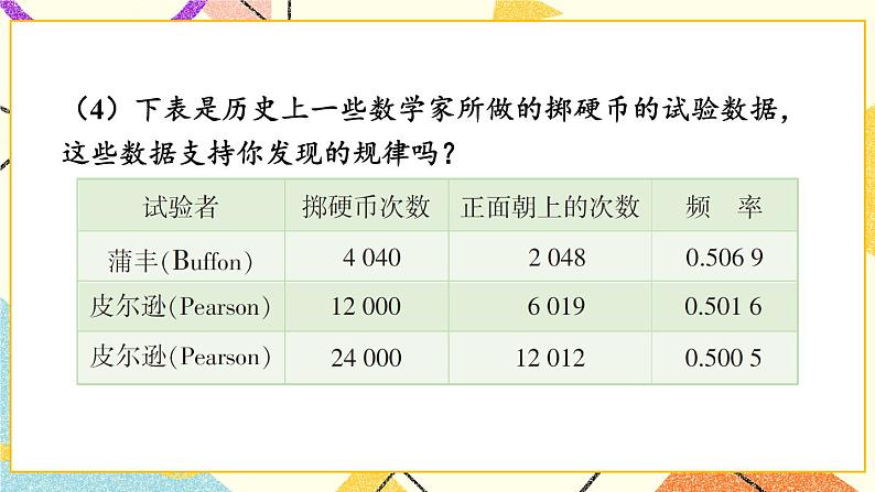 4.3 用频率估计概率 课件+教案07