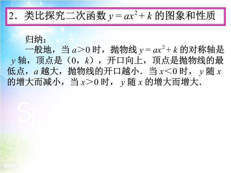 26.2特殊的二次函数图像（二）-沪教版（上海）九年级数学上册课件07