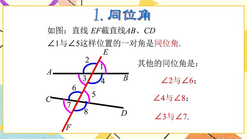 9.1同位角、内错角、同旁内角 课件+教案03