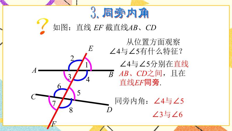 9.1同位角、内错角、同旁内角 课件＋教案05