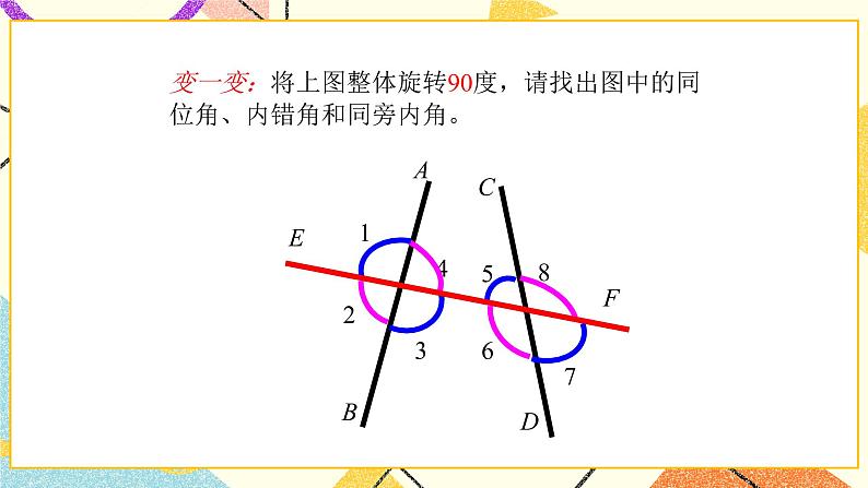 9.1同位角、内错角、同旁内角 课件+教案07