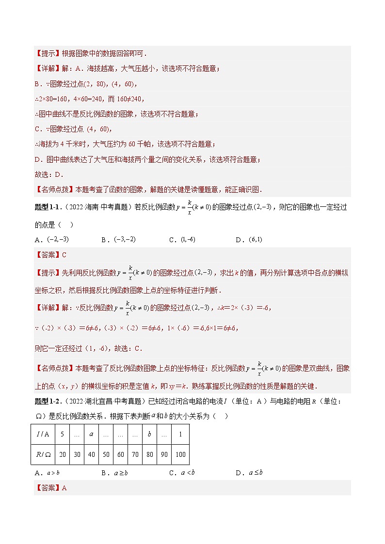 专题15 反比例函数(解析版)02