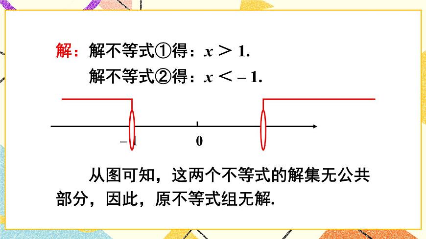 第2課時 較復雜的一元一次不等式組的解法第5頁