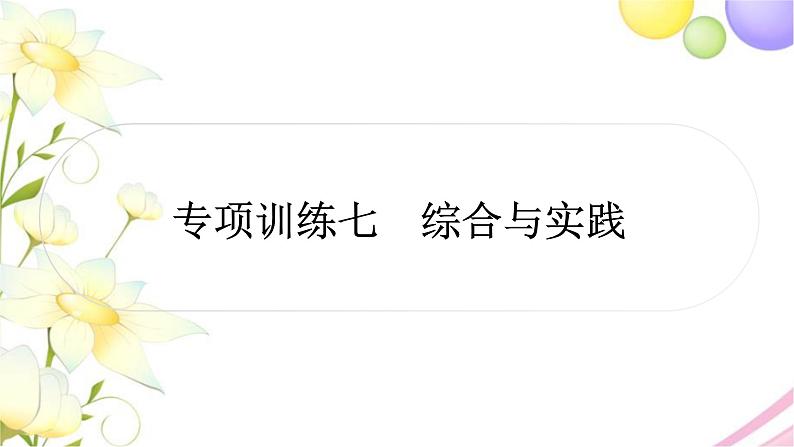 中考数学复习专项训练七综合与实践作业课件01