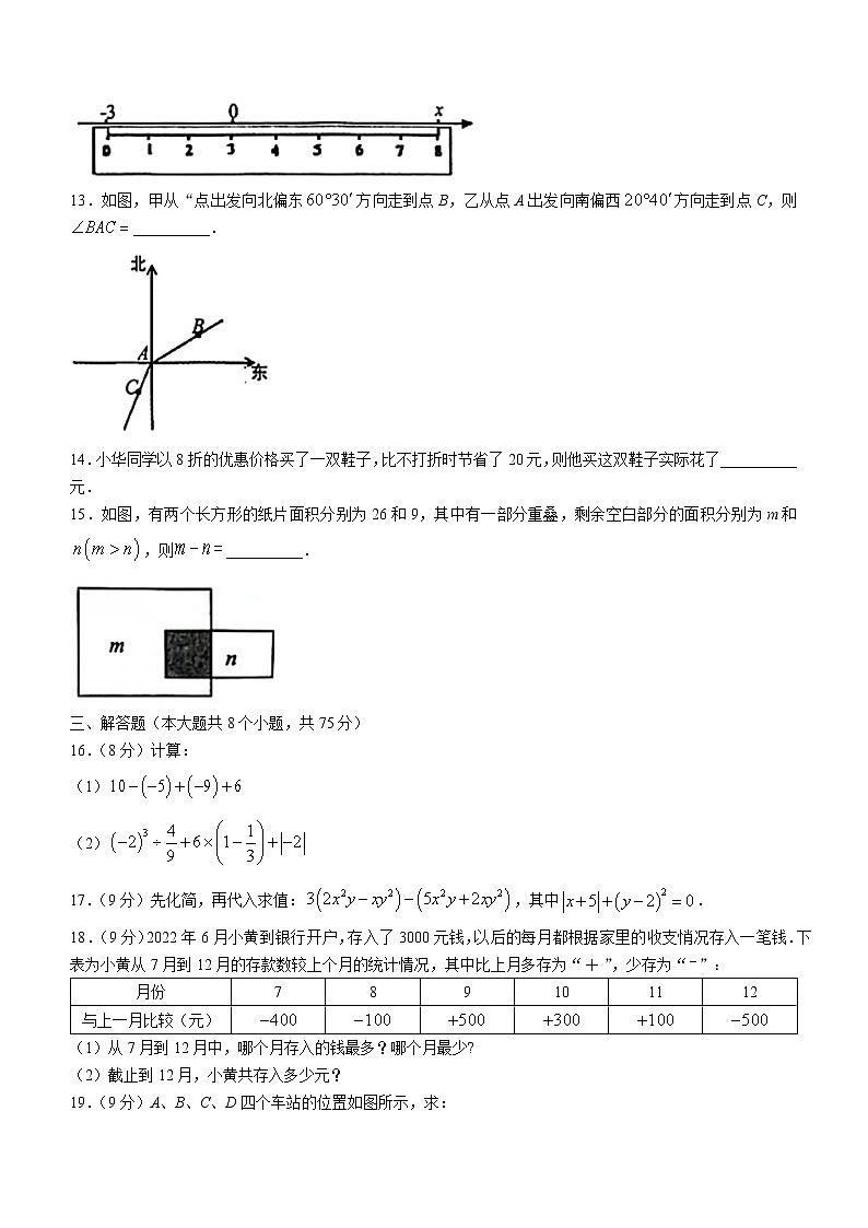 河南省洛阳市2022-2023学年七年级上学期期末数学试题(含答案)03
