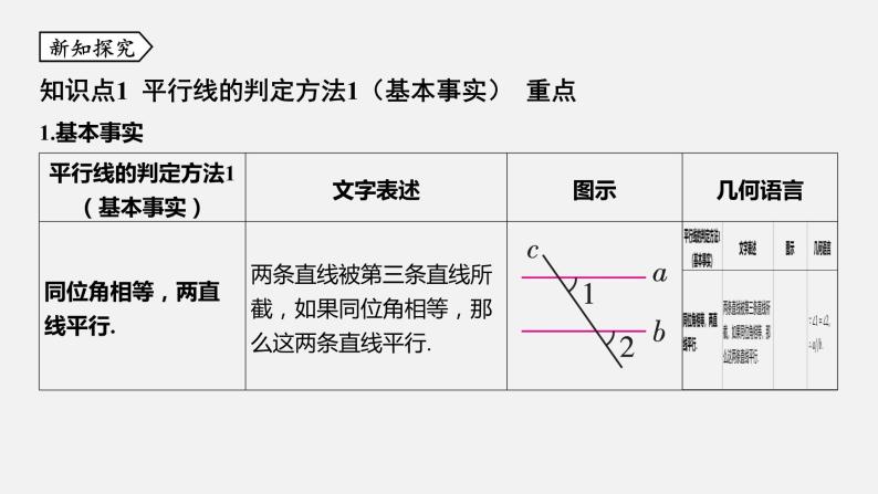 浙教版七年级数学下册课件 1.3 平行线的判定03